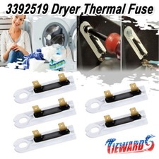 5Pcs 3392519 Dryer Thermal Fuse Replacement part for Whirlpool Kenmore Dryers
