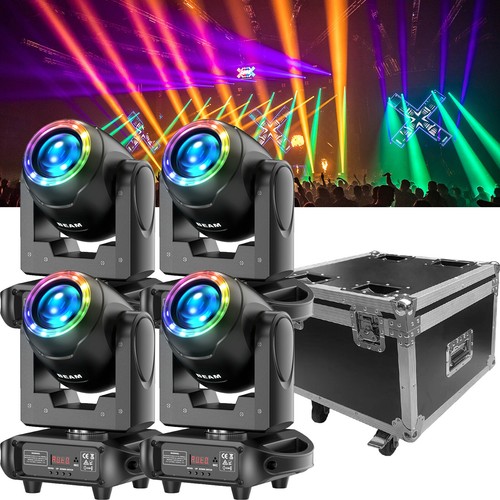 4x150W LED Beam Moving Head Bühnenlicht 16Prisma 8Gobo DJ Lichhteffekt Halloween