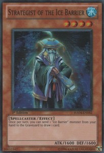 Strategist of the Ice Barrier - HA04-EN052 - Super Rare - 1st Edition x3 - Near
