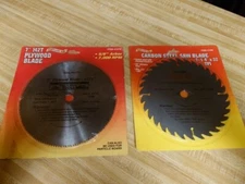 LOT OF 2 NOS NIP PORTLAND CIRCULAR SAW 7 1/4"  CARBON STEEL & PLYWOOD BLADES NR