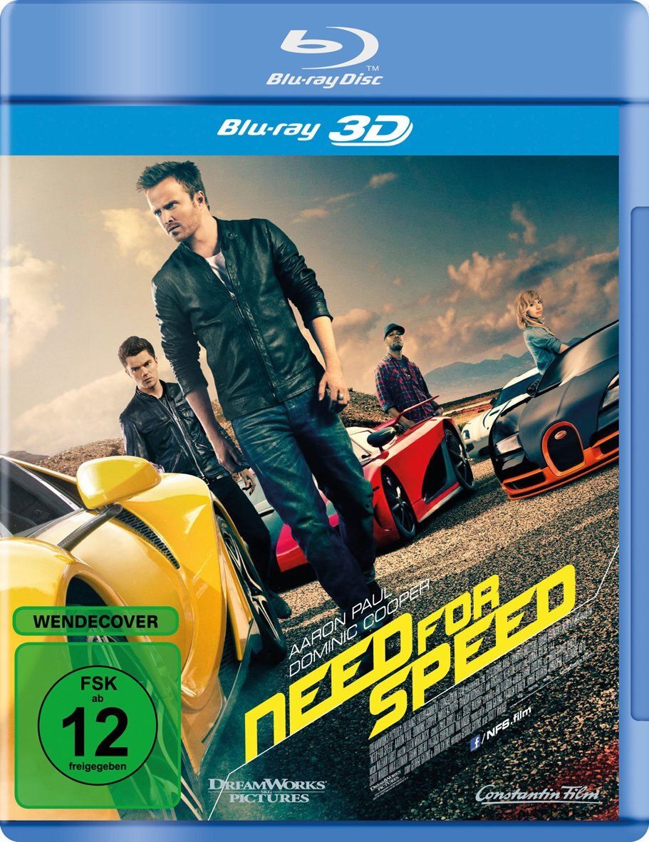 Need for Speed [3D Blu-ray] (Blu-ray) Aaron Paul Dominic Cooper Imogen Poots