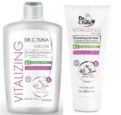 Farmasi DR. C. TUNA Vitalizing Hair Care SET: Shampoo 500 ml + Haarmaske 200 ml