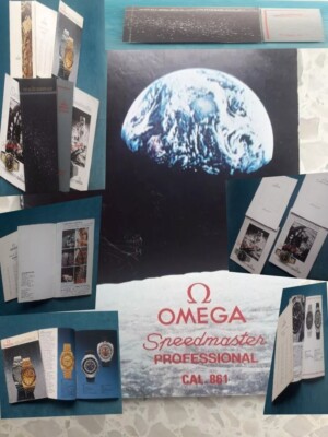 Omega Speedmaster Cal. 861 Bedienungsanleitung und 5 Omega Kataloge 70/80er J.