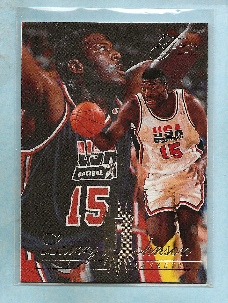 LARRY JOHNSON - 1994-95 Flair "USA Basketball" - #163 - Hornets - Comb. Shipping