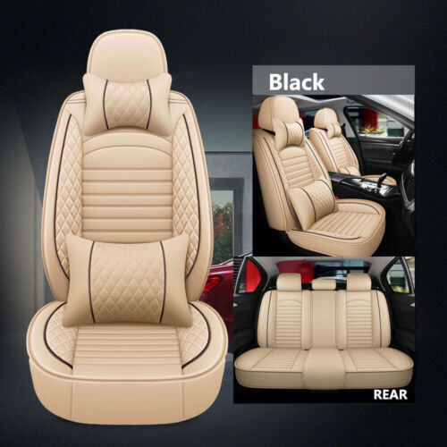 For Acura TLX RDX MDX ILX TSX Leather Car Seat Cover Full Set 2/5 Seat Protector - Picture 19 of 25