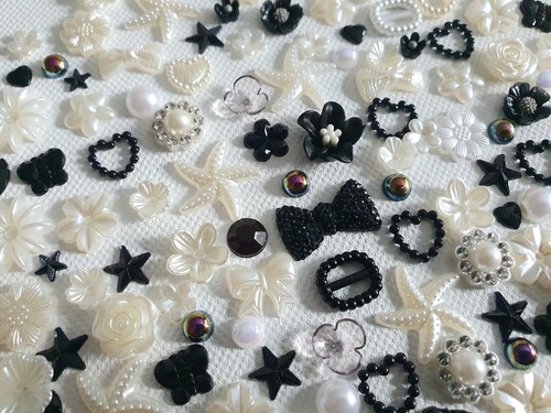 110 Mix Shabby Chic Resin Flatbacks Craft Card Album make Embellishments DIY - Picture 4 of 5