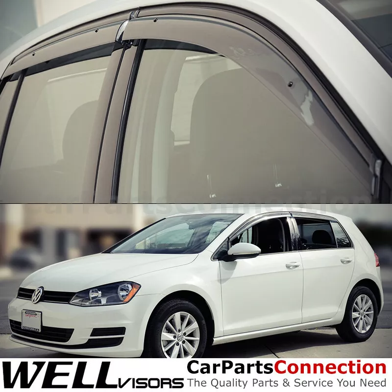 WellVisors Window Visor 15 21 For Volkswagen Golf R GTI MK7 Hatchback Deflectors