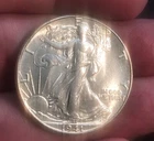 1941 Walking Liberty Half dollar , choice  Brilliant Uncirculated