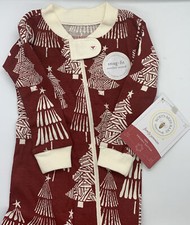 NWT Burt s Bees Baby Family Jammies Organic Christmas Cotton Sleeper Pajama 3-6M