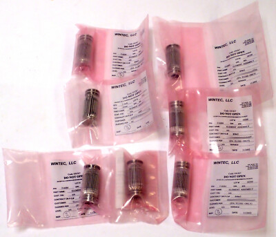 WINTEC F-6684 STAINLESS STEEL 10 MICRON FILTER ELEMENT ASSEMBLY, LOT OF 7, NOS