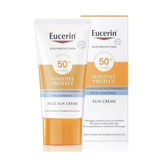 Eucerin Crema Sun Viso Solare Per Pelli Secche Fp 50+ 50Ml - Immagine 2