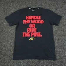 Nike Shirt Adult Medium Black & Red Handle The Wood Or Ride The Pine Regular Fit