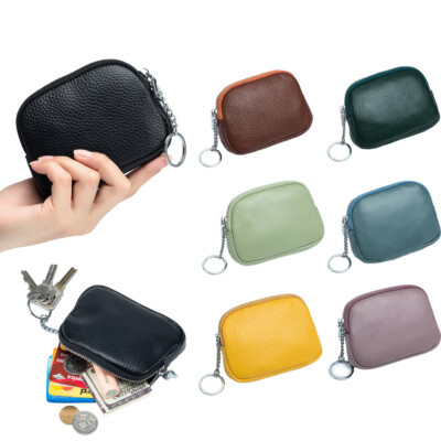 Women's Large-capacity Zipper Wallet Leather Mini Coin Bag Pocket Wallet Gift