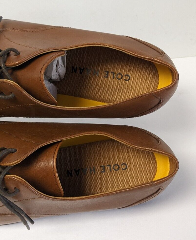 Cole Haan Mens Hawthorne Plain Oxford Tan Size 9.5 M Cole Haan Hawthorne Plain Toe Oxford, British Tan Leather  main image 2