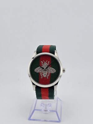 Gucci Men's G-Timeless Red and Green Dial Quartz Watch - YA1264148