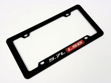 Chevy Chevrolet Corvette Z06 5.7l Ls6 C5 Engine License Plate Tag Frame Black