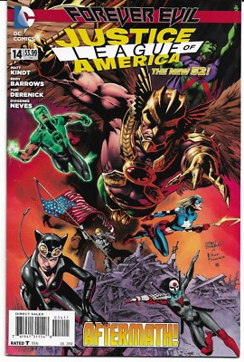 JUSTICE LEAGUE of AMERICA  #14 (July 2014) VARIANT 'Main' COVER by EDDY BARROWS