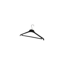 Image of Alba Plastic Coat Hanger Black Pack of 20 PMBASICPL