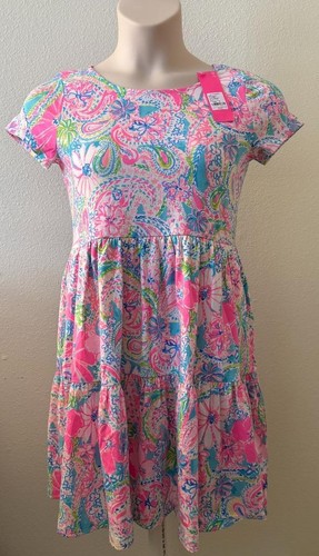Vestido Lilly Pulitzer Geanna Manga Corta Flock Lleno de Divertido Talla S Nuevo con Etiquetas - Imagen 3 de 7