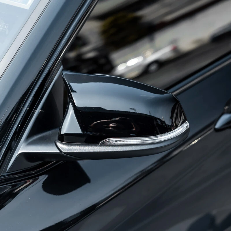Cubiertas de tapa de espejo retrovisor estilo M negro brillante para BMW Serie 1 F40 M135i 118i 128ti Foto 4 de 4