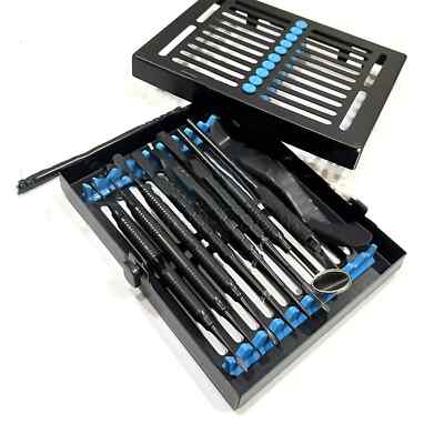 Micro Periodontal Oral Surgery Kit Surgical Instruments Black Set