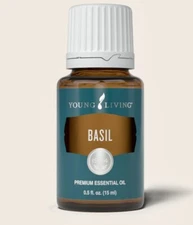 BASIL Young Living Essential Oils - 15 ML - NEW/SEALED