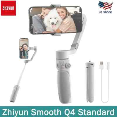 Zhiyun Smooth Q4 Gimbal Stabilizer, 3-Axis Smartphone Phone Gimbal Foldable