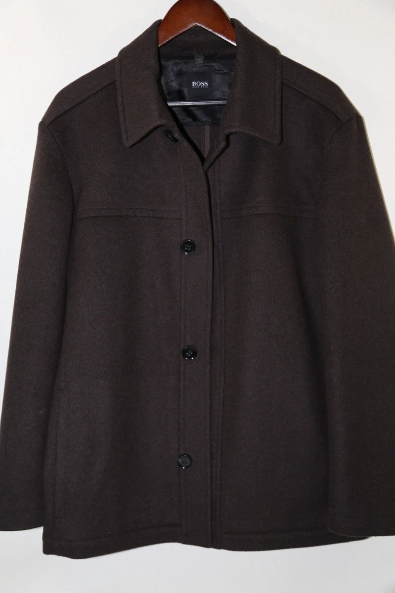 #341 Hugo Boss Black Label 'Chester' Wool & Cashmere Coat Size 38 R msrp  $345