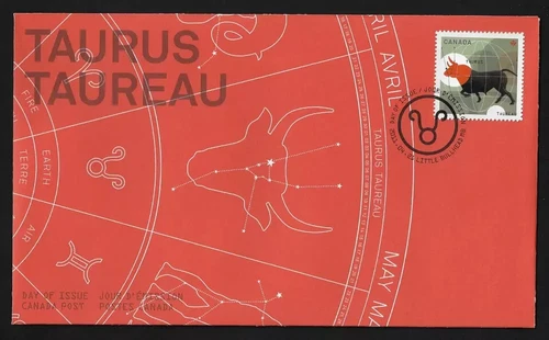 Canada - FDC - 2450 - Signs of the Zodiac Taurus - 2011