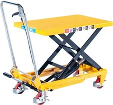 Loadsurfer 150kg Hydraulic Mobile Scissor Lifting Platform Table Trolley Cart