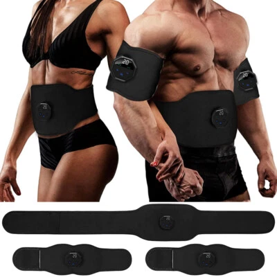 EMS Abdominal Fit Muscle Stimulater Training ABS Fitness Gym Gear Workout Belt - Image 1 of 4
