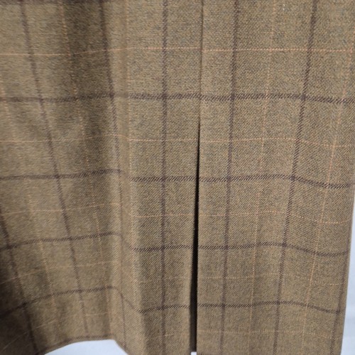 Ladies Skirt Size 18 House Of Bruar Pure Wool Brown Check Tweed Casual Country - Picture 5 of 8