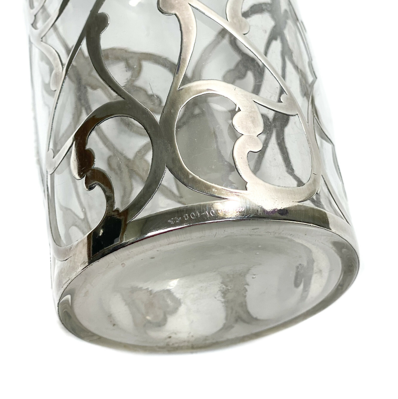 Matthews Co. 999 Silver Overlay Cut Glass Decanter eBay