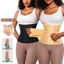 Womens Underbust Corset Waist Trainer Body Shaper Control Cincher Waist Slim US