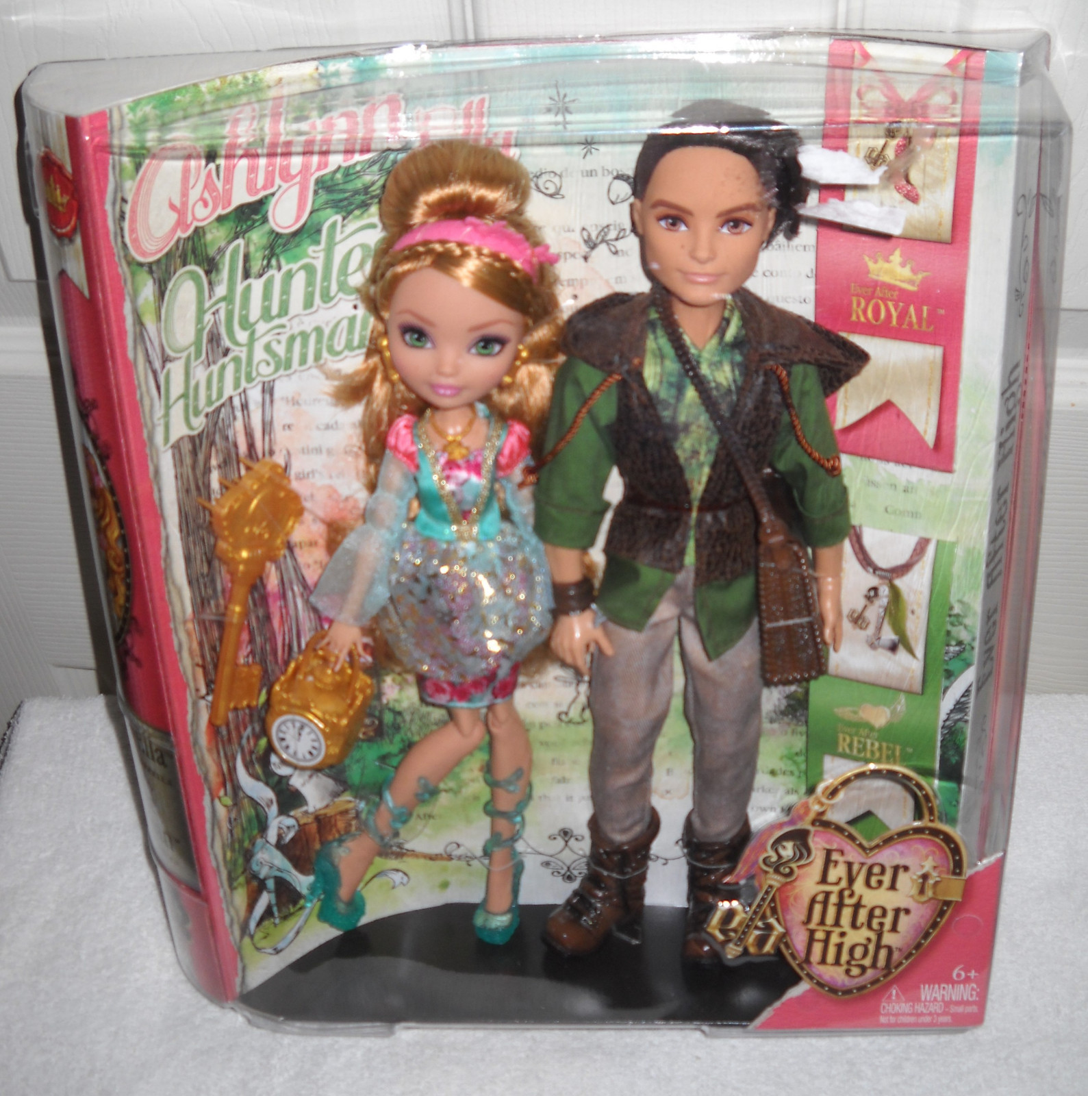 #4245 NRFB Mattel Ever After High Ashlynn Ella & Hunter Hunt