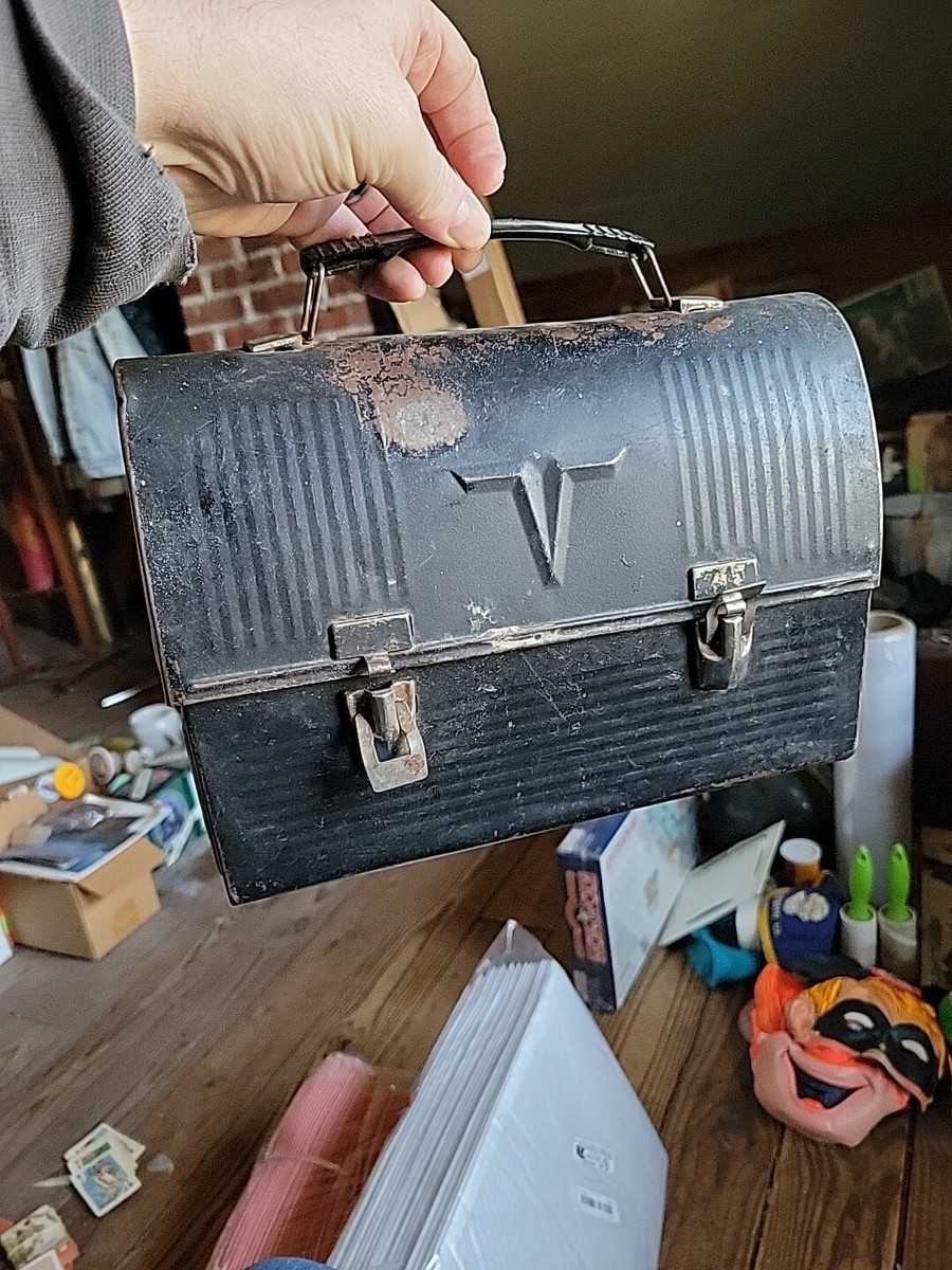 vintage early thermos lunch box Tesla Amish | eBay