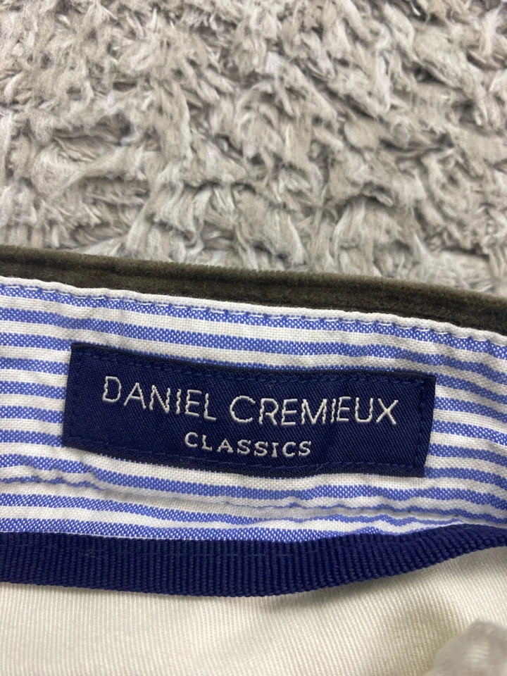 Daniel Cremieux Pants Men 36x32 Sage Green Corduroy Baggy Straight Leg Chino Vtg - Image 3 of 4