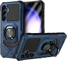 For Samsung Galaxy S23 FE Hard Hybrid Magnetic Ring Kickstand Case Cover