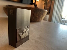 Jan Barboglio Signed Iron Match Box w/ Crown