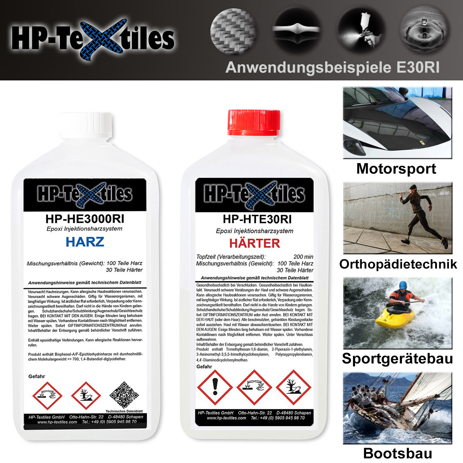 Infusionssystem Epoxidharz HPE30RI Härter Tränkung 2K Epoxy