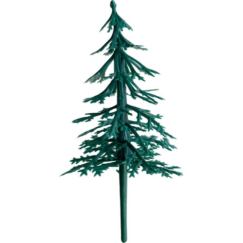 Christmas Tree Cake Topper Set pack of 12 Yule Log Cupcake Fir Forest Decoration - Picture 3 of 7