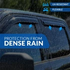 For Honda Element 2003-2011 Black Out-Channel Window Rain Guards Visor 4pcs Set