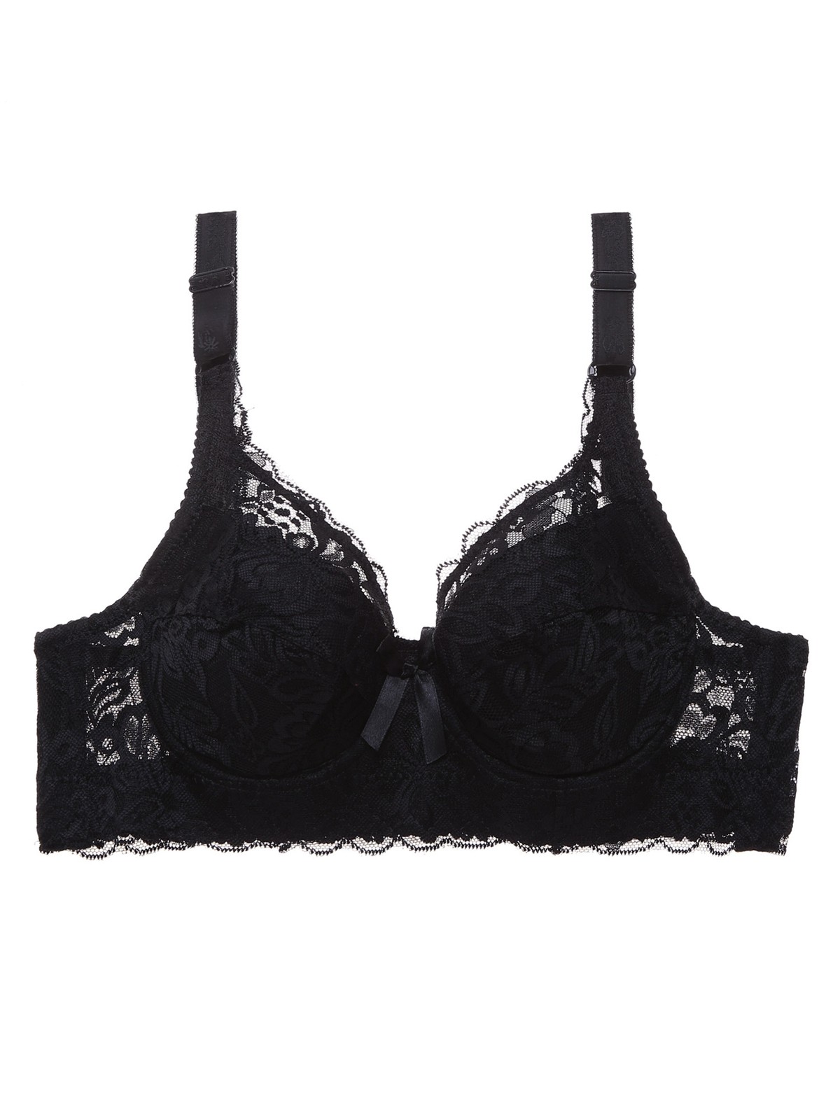 Women Lace Bra With Underwire Thin Padded Plus Size Bras