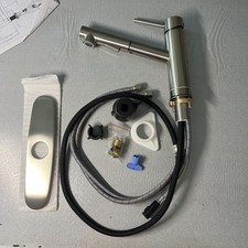 Crea A Kitchen Tap with Pull Out Sprayer, Sink Mixer Tap with Dual in Nickel