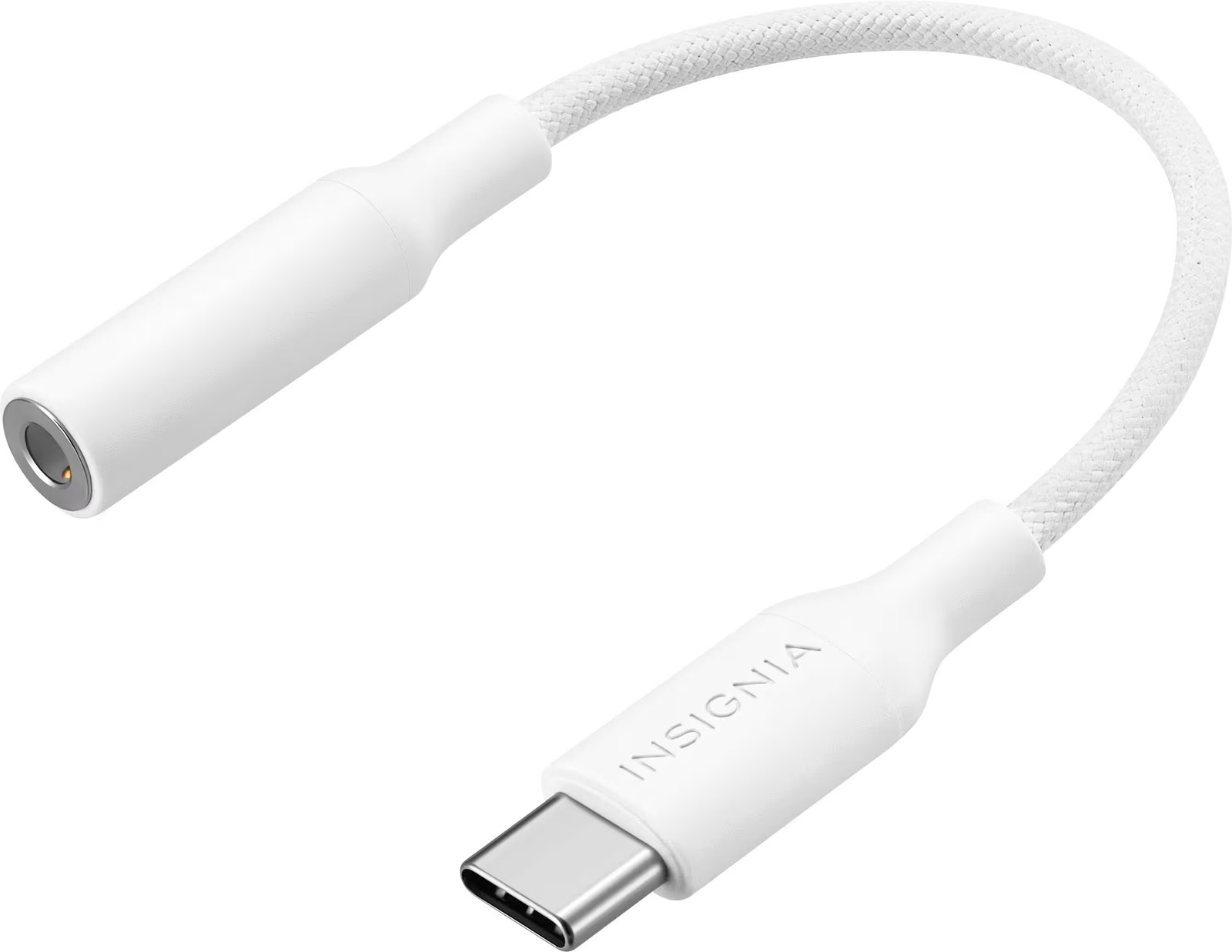 Insignia- 3 штекерных адаптера USB-C к женскому разъему 35 мм - Белый 2690₽