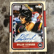 Dylan Seward 2025 Onyx Vintage Extended On Card Auto RC Top 2027 Prospect 🔥 