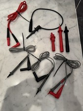 FLUKE TEST LEADS X 8 - VARIOUS ASSORTED GENUINE FLUKE ACCESSORIES