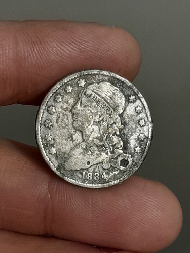 1834 Capped Bust Quarter (Holed)