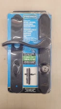 Wright Premier VMT115MB Storm Screen Door Keyed Locking Mortise Lever, Black NEW