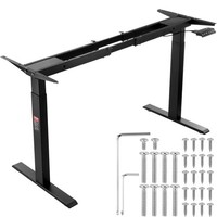 Vevor Schreibtisch Gestell Elektrisch Verstellbar Tischgestell 70-117 Cm Schwarz